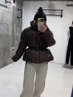 Elegant Cotton Warm Women's Jacket Loose Full Sleeve Zipper Stand Collar Thicken Coats 2026 Autumn Winter Waist Outwear Lady