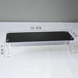 Black Acrylic Shelf Display Stand Perfume Cupcake Stand Figures Toys Desserts Holder Collection Cosmetic Shelves Organizers