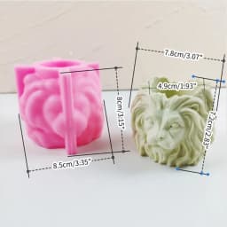 3D Animal Flowerpot Pen Holder UV Crystal Epoxy Mold Elephant Cement Plaster Clay Resin Silicone Mould DIY Crafts Casting Mold