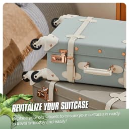 4Pcs Black Luggage Replacement Wheels W/H Screw Suitcase Repair Wheel Part Mute Travel Trolley Case Replacement 5cm Axles Caster
