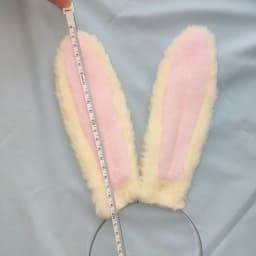 Chiikawa Usagi Bunny Ears Headband - Furry Rabbit Ears Cosplay Hairband for Anime Fans Halloween Party Costume Props Gift