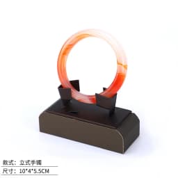 Brown Pu Leather Jewelry Display Stand Ring Earrings Necklace Pendant Bracelet Storage Display Stand