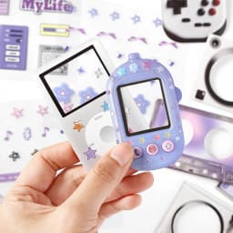 15pcs Kawaii Ins Electronic Memory Stickers Material Pack DIY Diary Phone Case Handmade Scrapbook Aesthetic Stationery Stickers