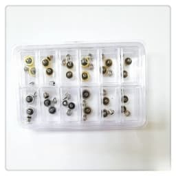 Professional 48PCS Watch Stem Assortment - Organized Repair Kit with Storage Case