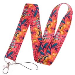 LB3010 Pink Love Neck Strap Lanyard for Key ID Card Cell Phone Straps USB Badge Holder DIY Neck Strap Hang Rope Rainbow Keychain