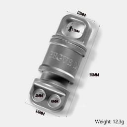 Luxury Titanium Key Chain Magnetic Spin Rotary for Car Key Ring Connector Anti-off Holder Men EDC Quickdraw Buckle Male Gadgets