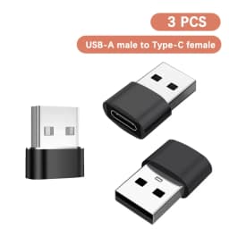 1-6PCS USB C Female to USB A Male OTG Adapter Fast Charging Data Sync Compatible with MacBook Pro Air iPad Surface Galaxy