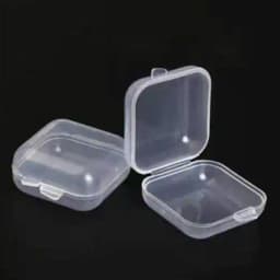 10/20/30/50/60/100Pcs Mini PP Square Box Jewelry Storage Container - Single Compartment with Lid and Transparent Cover