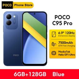 Newest POCO C95 Pro Smartphone Global Version 7500mAh Battery 45W Charging 6.9" 120Hz display 50MP Camera Helio G91-Ultra