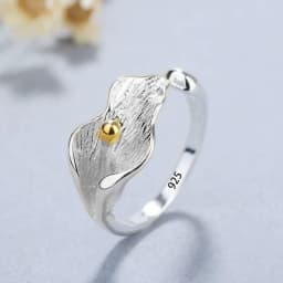 PANJBJ  925 Sterling Silver Double Layer Ring for Women Girl Gift Geometry Hollowing Out Minimalism Fashion Jewelry Wholesale