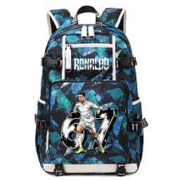 CR7 Ronaldo 67 Print Large Capacity Backpack for Students Teens Kids School Travel Daypack
