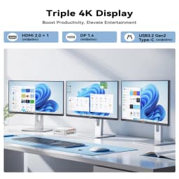 KAMRUI H2 Intel Core I7 14650HX Mini PC 32GB RAM 1TB ROM SSD Desktop PC Triple 4K Display WiFi6 BT5.2 Business Office Computers