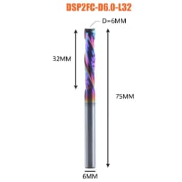1PC Woodwork Milling Cutter UP & DOWN Cut 2 Flutes Spiral Carbide Milling Tool Router Compression Wood End Mill Cutter Bits