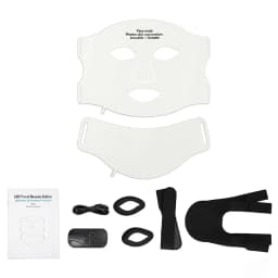 7 Color LED Face Mask with Neck Wireless Portable Red Light Therapy for Anti-Aging, Wrinkles, Skin Rejuvenation, Home Use