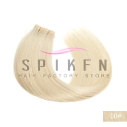 SPIKFN Long Tape Weft Human Hair Extensions Invisible Inject PU Skin Flat Weft Hair Bundles 80-100g Sewing In Micro Links Hair