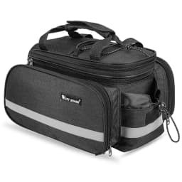 WEST BIKING Bicycle Pannier Bags Waterproof Large Capacity Bike Trunk Bag 3 in 1 MTB Road Cycling Luggage Carrier Rear Seat Bags