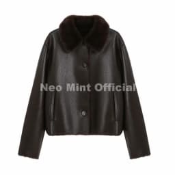 Neo Mint 2026 Winter New Windproof Shearling Jacket Women Brand Fashion Reversible Faux Mink Fur Coat Girls Short Warm Overcoat