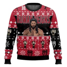 Famous wrestler Roman Reigns 3D prints ugly Christmas sweaters, men's and women's pullovers, couple outdoor sports shirts