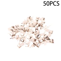 50pcs/set 2*0.7cm Spring Steel 18650 Battery Clip 18650 Battery Holder Battery Contact Battery Insert Accessories