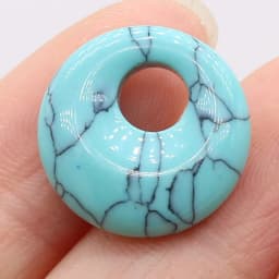 Natural Stone Beads Semi-precious Stones Round Big Hole Beads for Jewelry Making DIY Necklace Bracelet Earrings Accessories18mm