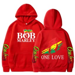 Rapper Bob Marley Hoodies Legend Reggae One Love Hooded Sweatshirts Men Women Fashion Long Sleeve Oversized Pullovers Streetwear