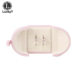 Double Open Button Jewelry Box Valentine's Day Birthday Surprise Gift Ring Pendant Stud Necklace Box Jewelry Boxes and Packaging