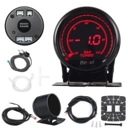 HA Accessories 2Inch 52mm Digital Auto Gauge Meter 10Color Oil Pressure Turbo Boost EGT Exhaust Temp Tachometer Water Oil Temp