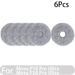 Compatible for Mova P50 Pro Ultra, Mova P10 Pro Ultra Accessories Tricut Brush Hepa Filter Mop Cloth Dust Bag