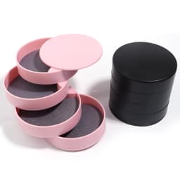 1 Pc Color Rotating Multi-layer Jewelry Storage Box Desktop Dustproof Makeups Neckalce Earring Bracelet Organier Box