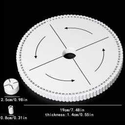 1pcs Round&Square Bracelet Knitting Kumihimo Disc Disk Tray Braided Rope Knot Weaving Jewelry Desgin Board Jewelry Tool