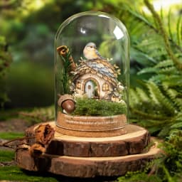 Journal GO 10pcs Fairy Tale Forest House Stickers, Vintage Mushroom Teapot Cottage Decal for Scrapbooking Journaling & Craft DIY