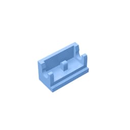MOC PARTS GDS-829 Hinge Brick 1 x 2 Base compatible with lego 3937 pieces of children's toy Assembles Building Blocks Technical