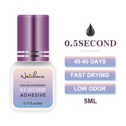 NATUHANA 5ml Professional Eyelash Extension Glue Fast Drying Strong Hold Low Smell Long Retention False Lash Adhesive