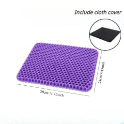 Gel Seat Cushion Double Thick Egg Gel Summer Cushion for Pressure Relief Breathable Chair Pad Car Seat Office Chair Soft Cushion
