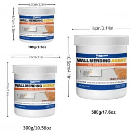 500g/300g/100g Quick Dry Wall Repair Paste Waterproof Fix Cracks Holes Graffiti Stains