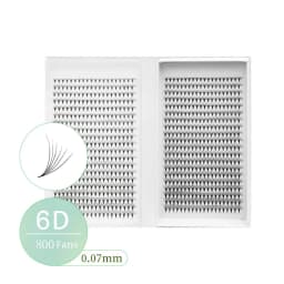 800/1600 Fans Premade Volume Lashes Fan Individual Sharp Pointy Base Premade Russian Volume Fans Eyelash Extension Makeup Tools