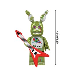 Cute Cartoon Game Figure Bricks Freddy Bonnie Chica Miniatures Kawaii Bonnie Bear Desktop Ornament Birthday Party Favors Gift