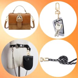 2pcs Detachable Snap Hook Swivel Clasp for Purse Bag Making, Purse Strap Hardware for Replacement Purse Keychain Hardware