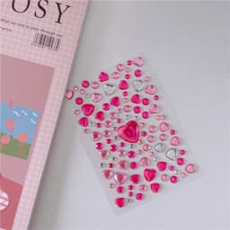 3D Gem Stickers Shiny Diamond Sticker Acrylic Crystal Sticker DIY Three-dimensional Decoration Rhinestone for Kids Girls