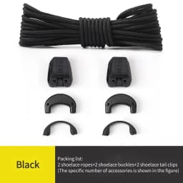 Quick Lock No Tie Shoelaces for Sneakers Salom Easy Install Elastic Shoe Laces with Buckle Anti-Slip Lazy Laces for Daily Shoes