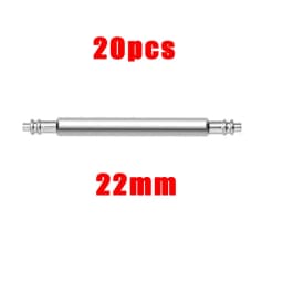 20pcs 1.8mm Diameter Spring Bar Watch Band Pin Watch Accessories Stainless Steel Spring Rod Link Pins 16mm 20mm 22mm 24mm Width