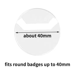 10pcs Clear Round Badge PVC Protective Case Pins Badge Storage Bags for DIY Making Badge Display Bag Packing Cover Materials