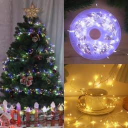 Fairy Firecracker String Lights with Remote Control LED 8 Modes Decorative LED Lighting for Xmas Halloween Thanksgiving