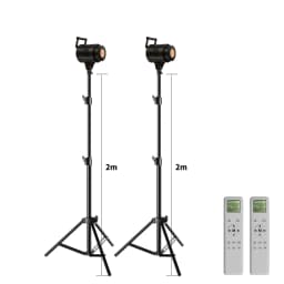 Bowens Video Studio Kit 90/135W 220V Photography Light Dimmable Kit LED Lamp 2m Tripod Flash Studio Lighting 3000-6000K 3 Color