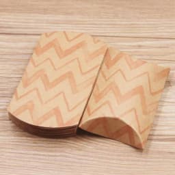 12/50pcs Beautiful Flower Pattern Pillow Shape Paper & Kraft Wedding Candy & Birthday Gift Storage Box Size 20X55X80mm