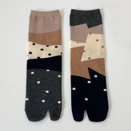 Women Colorful Jacquard Two-Toed Socks Combed Cotton Soft Breathable Split Toe Socks Funny Chic Plants Leopard Striped Tabi Sock