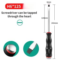 High Hardness Lengthened Magnetic Screwdriver Bit for Car Repair Hand Tool Industry Slotted/Phillips Double-ended Screw Driver