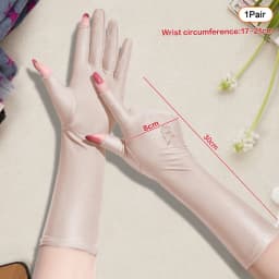Sunscreen Stretch Women Anti UV Mid-long Breathable Glove For Spring Summer Thin Gloves