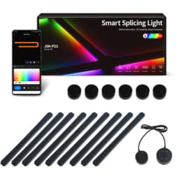 Smart WiFi Splicing Wall Light RGBIC Wall DIY Decorative Ambiance LED Night Light Dimmable For Game Room Bedroom TV Decoration