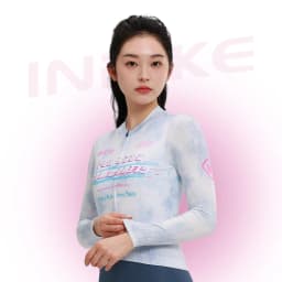INBIKE New Women's Spring Summer Thin Long Sleeve Breathable Cycling Jersey Road Bike Professional Top with Three Back Pockets